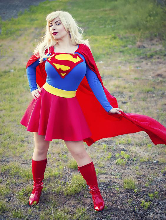 Lady Superwoman Cosplay Costume For Halloween Dress